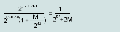 relative error of denormalized numbers IEEE754 