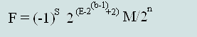 The formula for 32bit denormalized IEEE754 